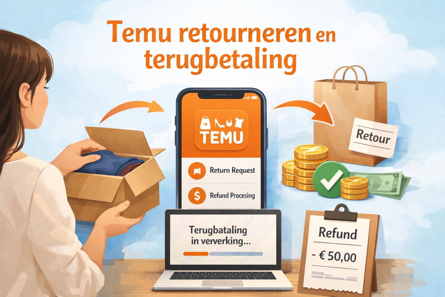 Temu retourneren en terugbetaling: complete gids
