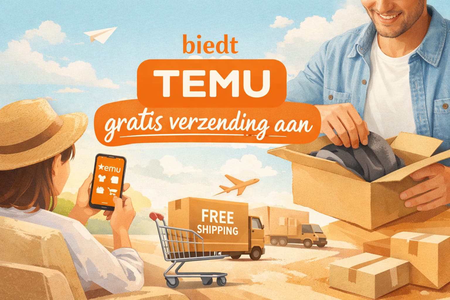 Biedt Temu gratis verzending aan voor online shoppers?