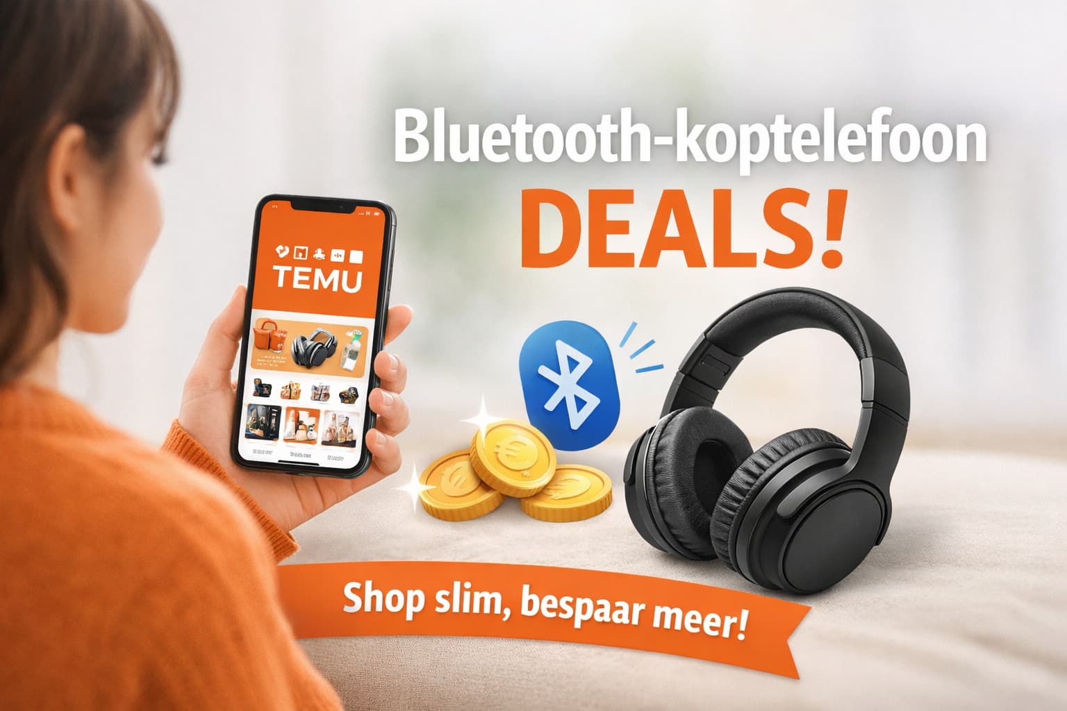 Temu Bluetooth-koptelefoon deal die echt de moeite waard is